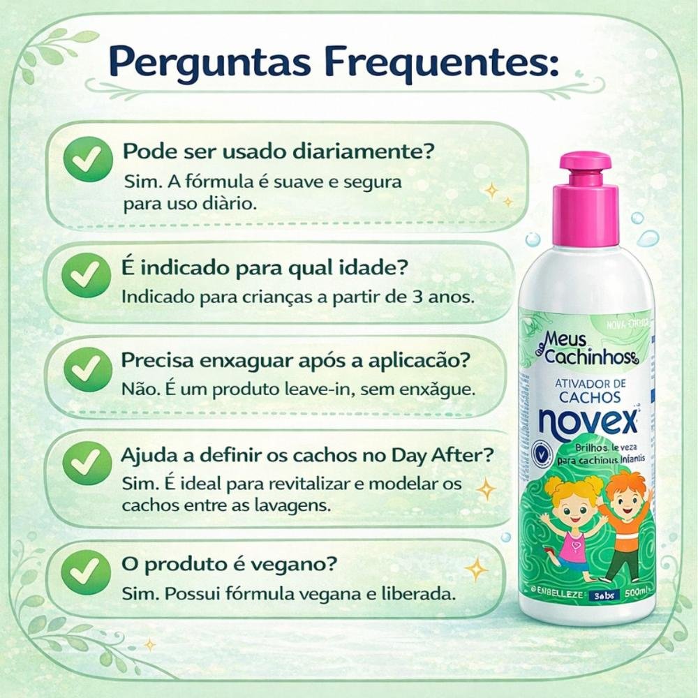 Ativador De Cachos Novex Meu Cachinhos 3abc 500ml 500ml 7