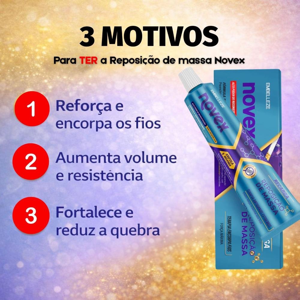 Recarga Capilar Novex Reposição De Massa Terapia Encorpa Fios 80g 80g 6