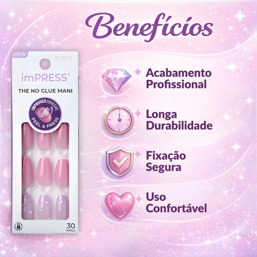 Unhas Postiças imPress Kiss Ny Moonlit IMM48 ÚNICO 2