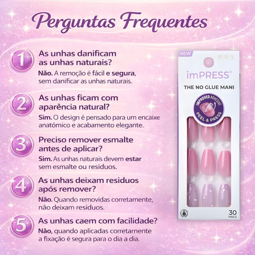 Unhas Postiças imPress Kiss Ny Moonlit IMM48 ÚNICO 7