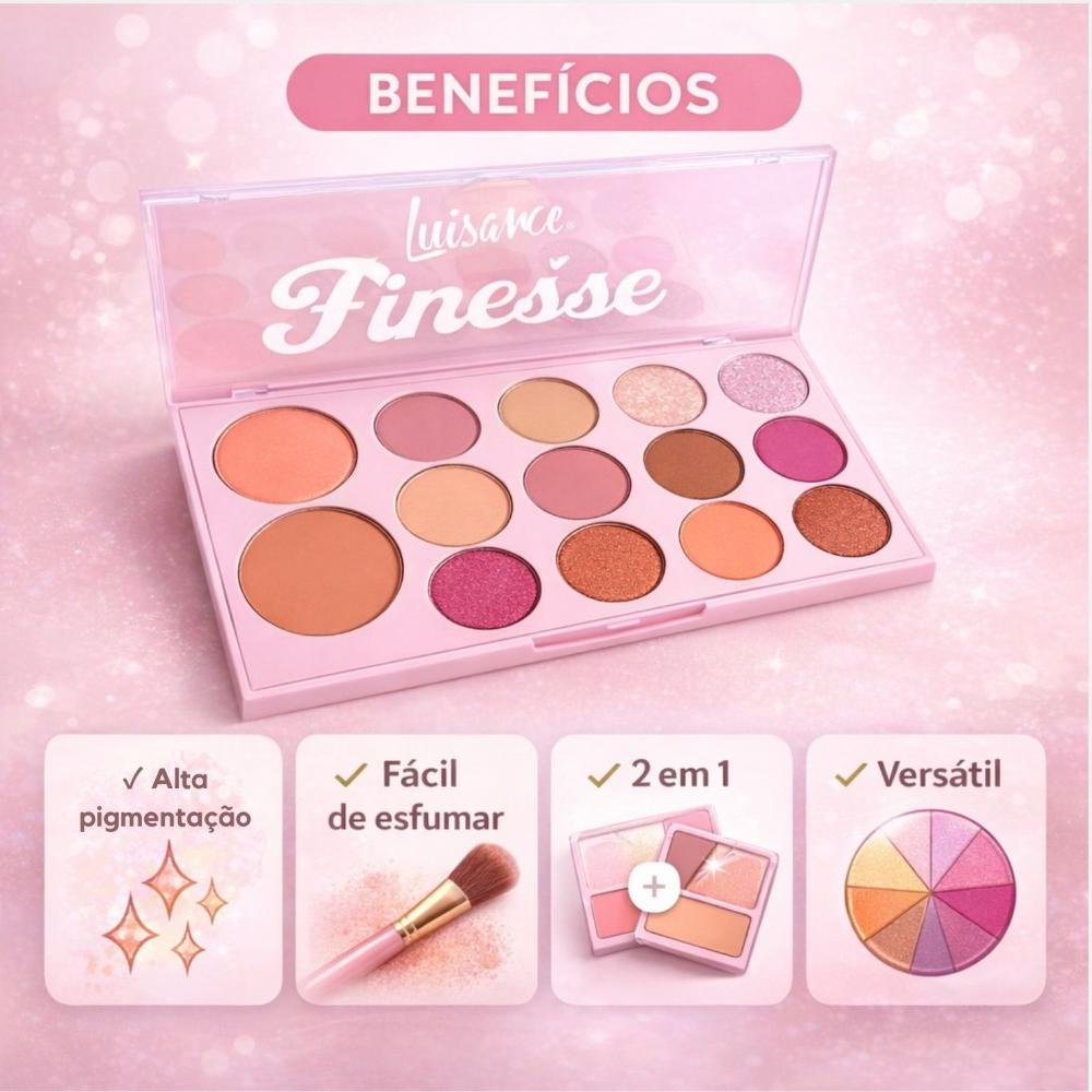 Paleta De Sombras e Blush Luisance Finesse Ref.: L1116 ÚNICO 2