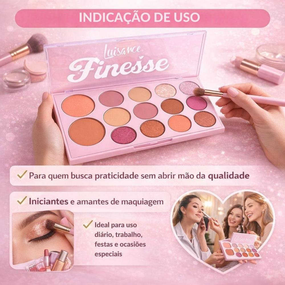 Paleta De Sombras e Blush Luisance Finesse Ref.: L1116 ÚNICO 4