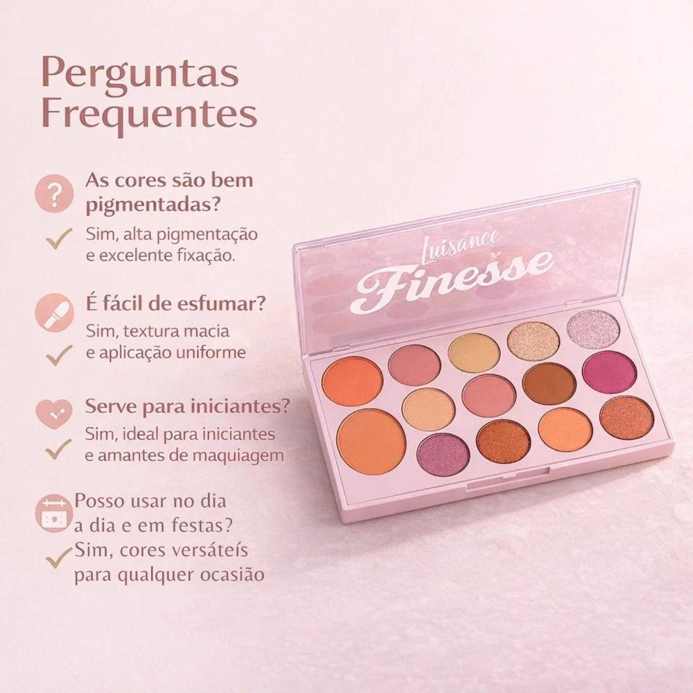 Paleta De Sombras e Blush Luisance Finesse Ref.: L1116 ÚNICO 7
