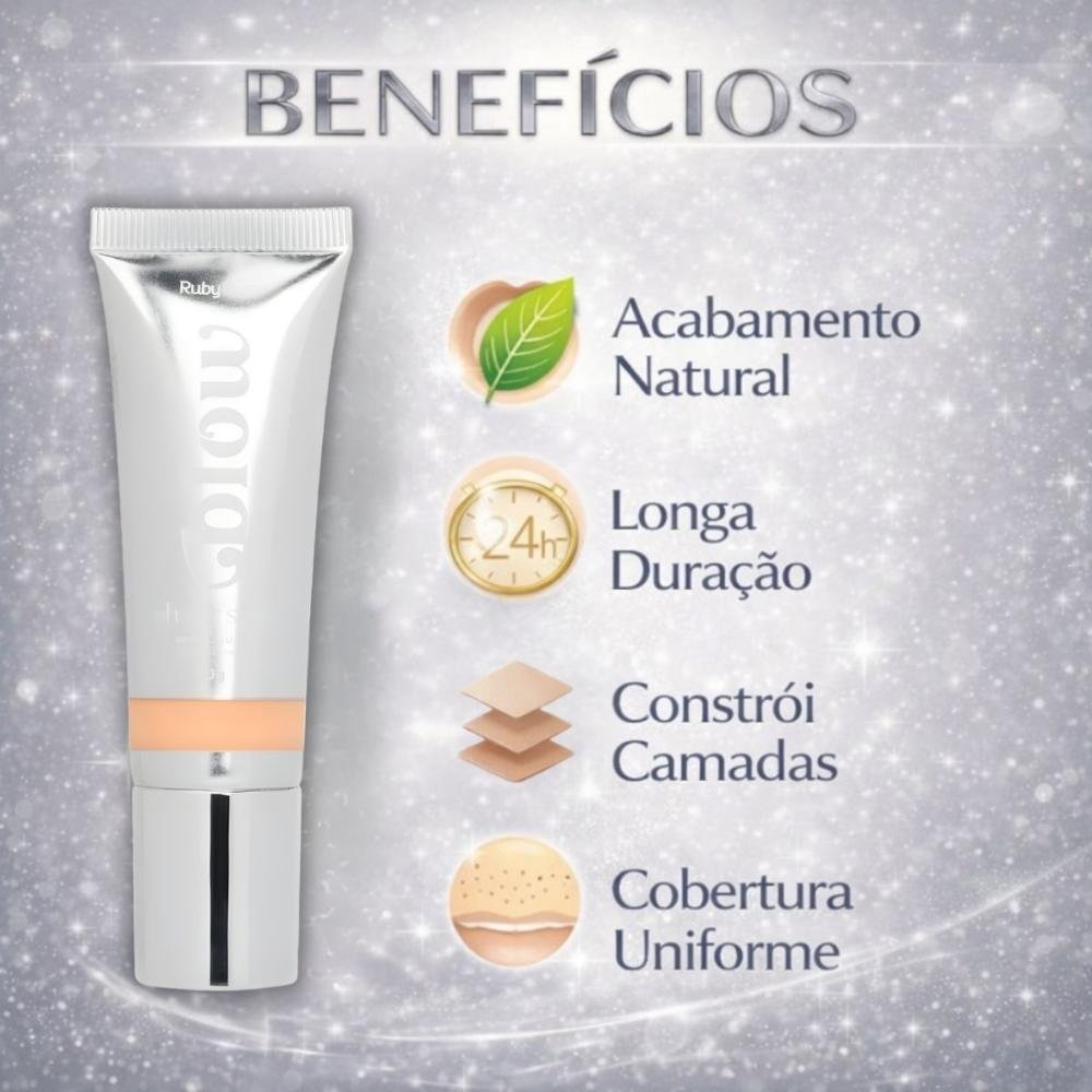 Base Líquida Ruby Rose Blow Oh My Skin! F-bw40 Hb-m303-4 Cor bw40 2