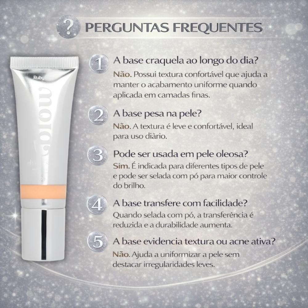 Base Líquida Ruby Rose Blow Oh My Skin! F-bw40 Hb-m303-4 Cor bw40 7