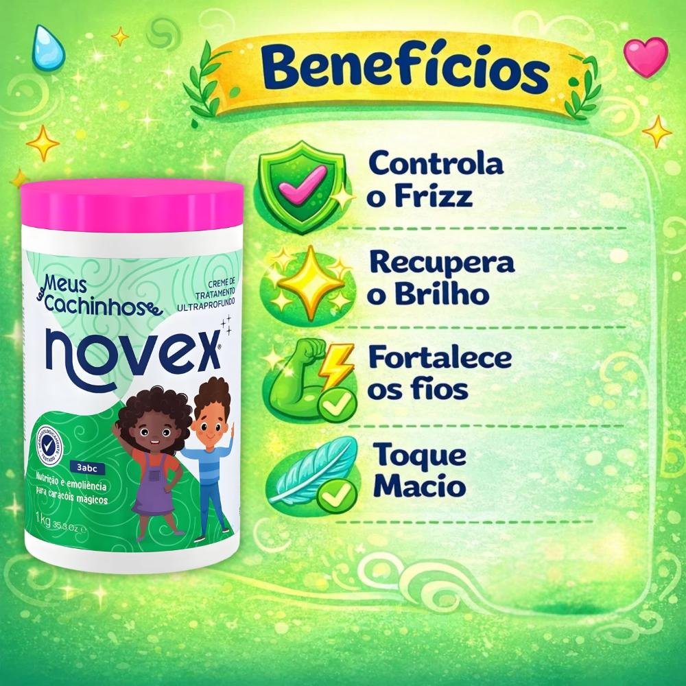 Creme De Tratamento Ultraprofundo Novex Meus Cachinhos 3abc 1kg 1kg 4