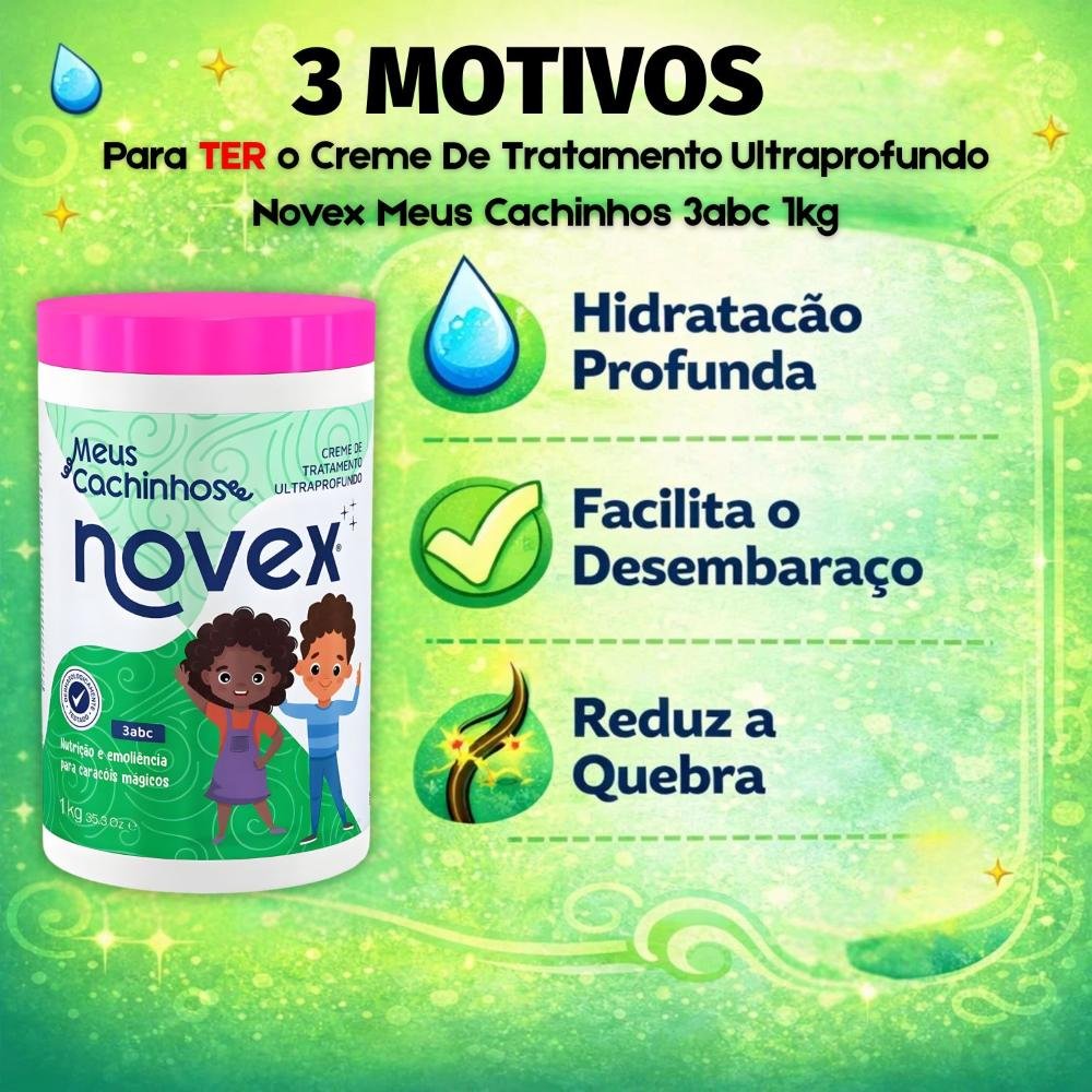 Creme De Tratamento Ultraprofundo Novex Meus Cachinhos 3abc 1kg 1kg 6