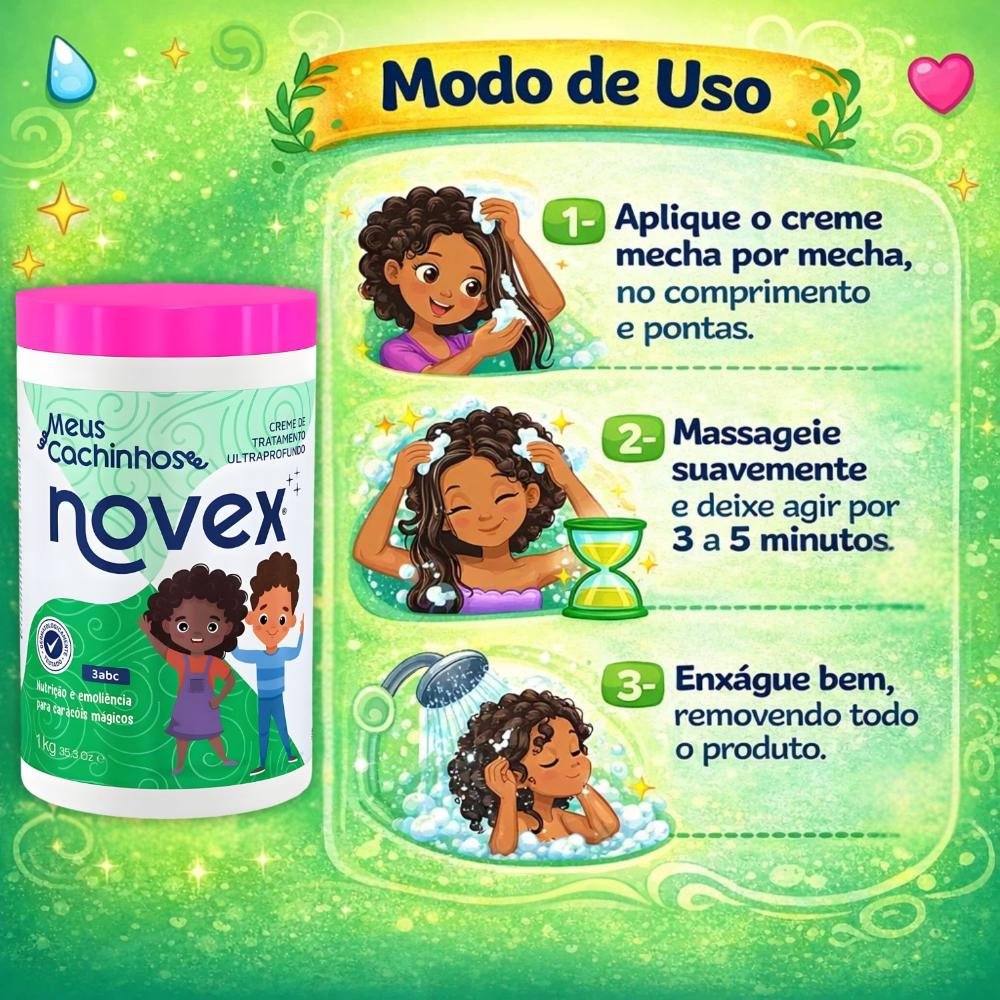 Creme De Tratamento Ultraprofundo Novex Meus Cachinhos 3abc 1kg