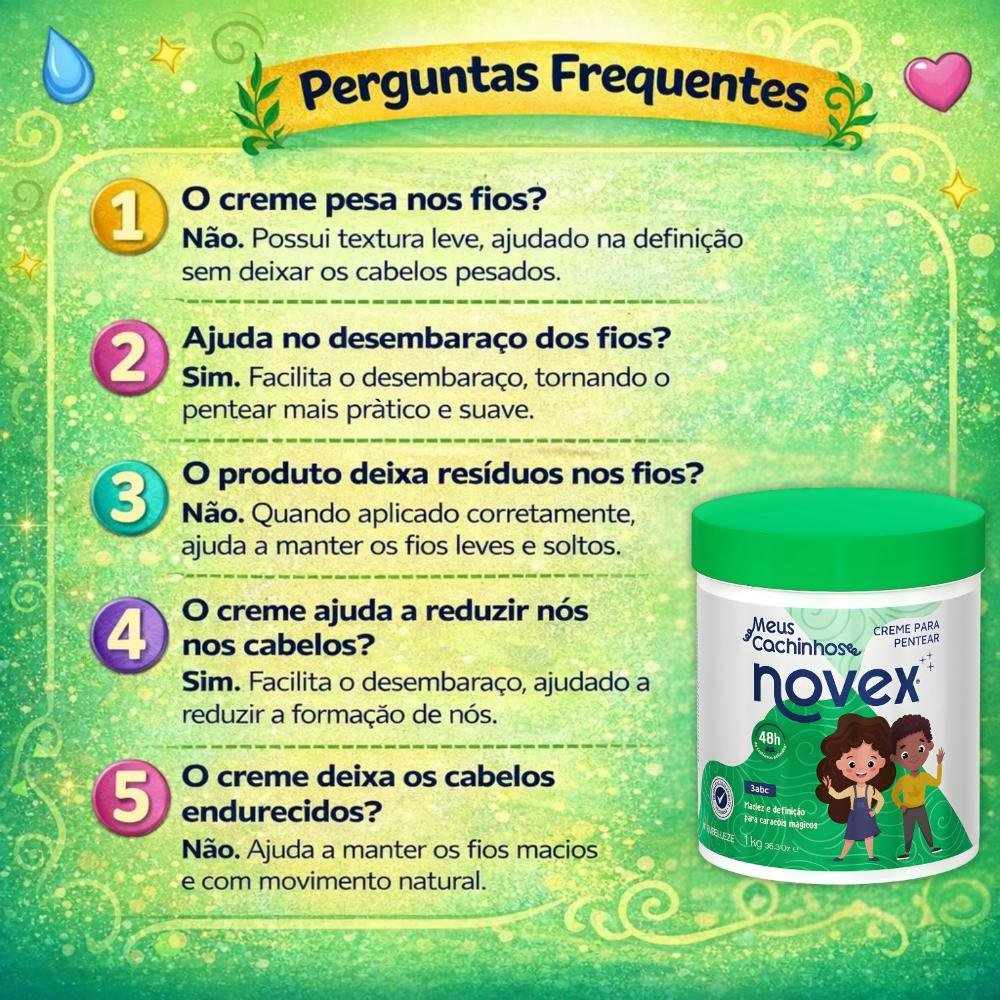 Creme Para Pentear Novex Meus Cachinhos 3abc 1kg 1kg 6
