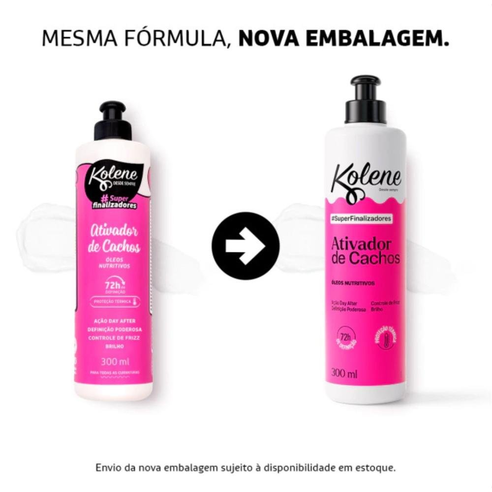Ativador de Cachos Kolene #Super Finalizadores Óleos Nutritivos 300ml 300ml 5