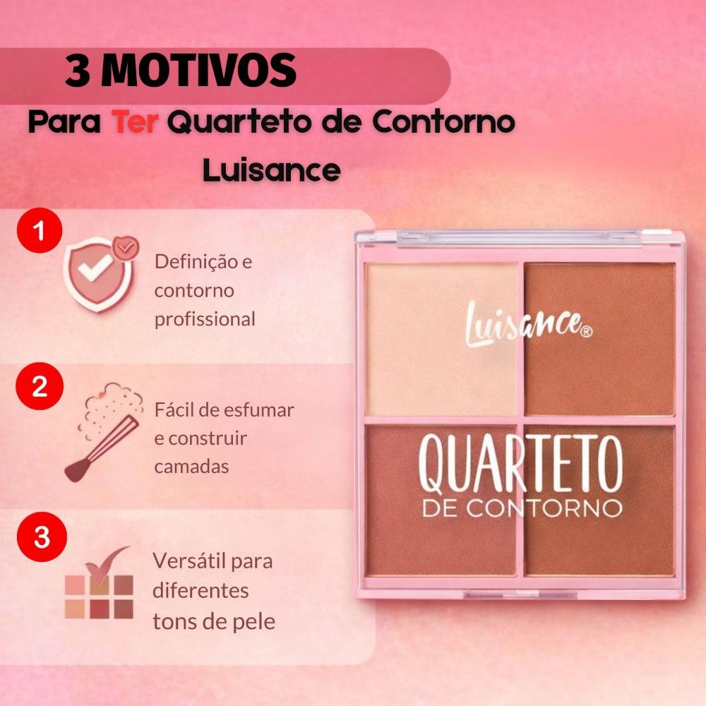 Quarteto De Contorno Luisance Com 4 Cores L3232 ÚNICO 5