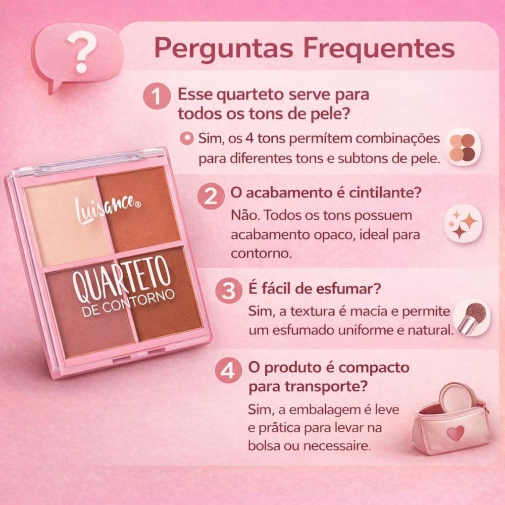 Quarteto De Contorno Luisance Com 4 Cores L3232 ÚNICO 7