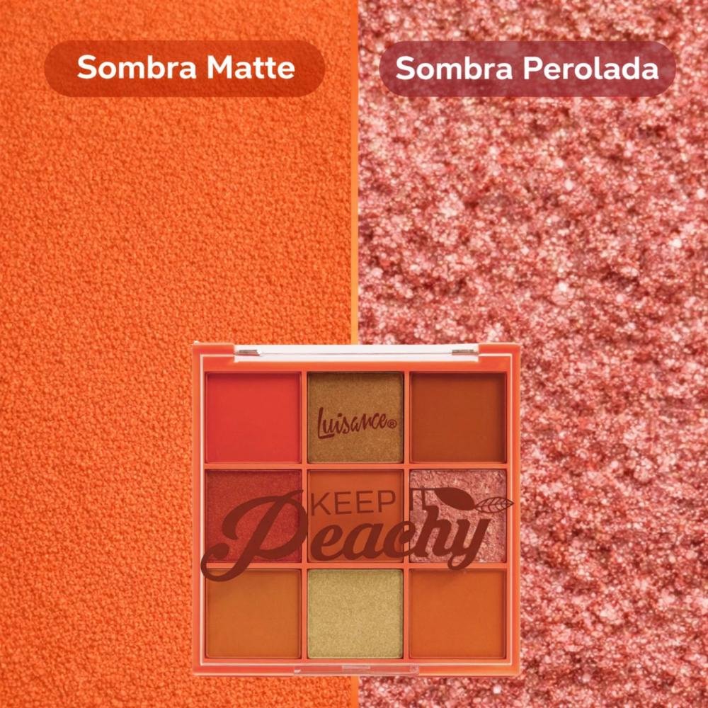 Paleta De Sombras Luisance Keep It Peachy L3276 ÚNICO 3