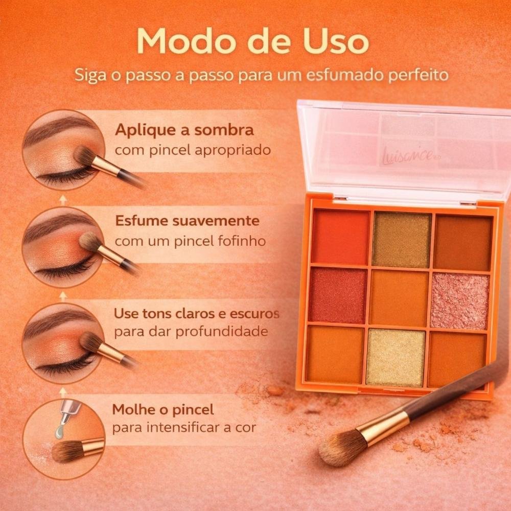 Paleta De Sombras Luisance Keep It Peachy L3276 ÚNICO 6