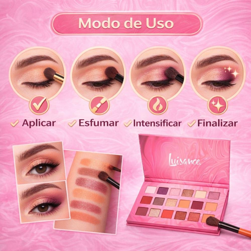 Paletas De Sombras Luisance Fancy Mood L3225 ÚNICO 6