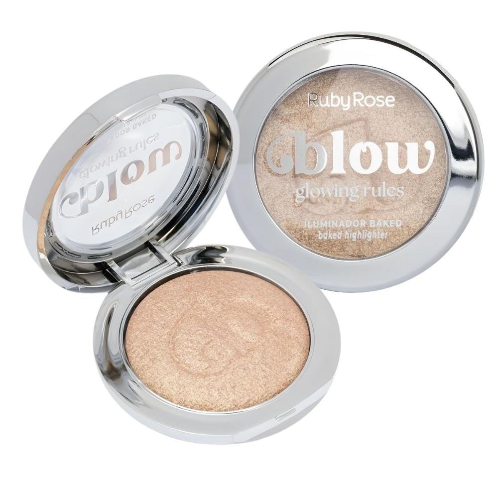 Iluminador Baked Ruby Rose Blow Glowing Rules Ib10 No Rulebook Hb-m704-1