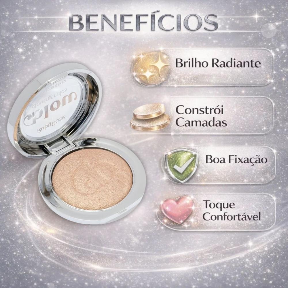 Iluminador Baked Ruby Rose Blow Glowing Rules Ib10 No Rulebook Hb-m704-1 No Rulebook 2