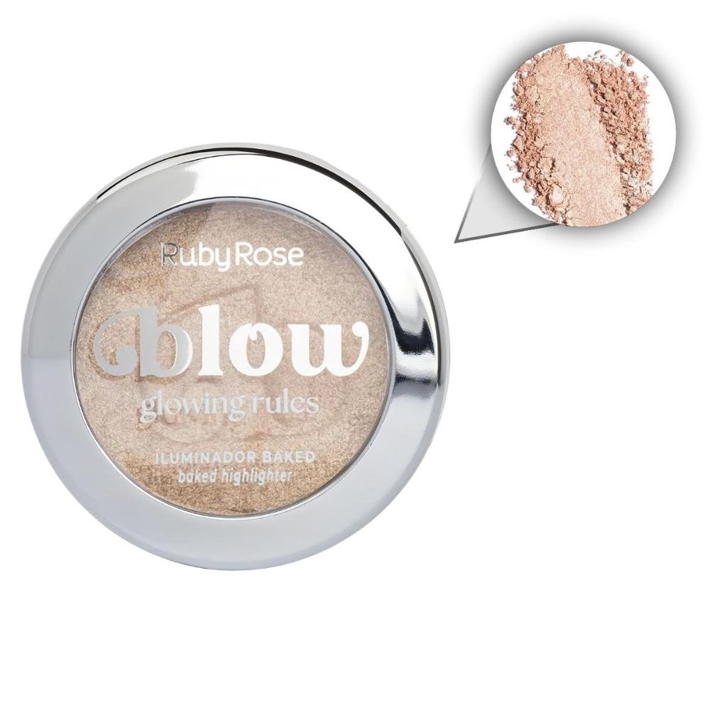 Iluminador Baked Ruby Rose Blow Glowing Rules Ib10 No Rulebook Hb-m704-1 No Rulebook 3