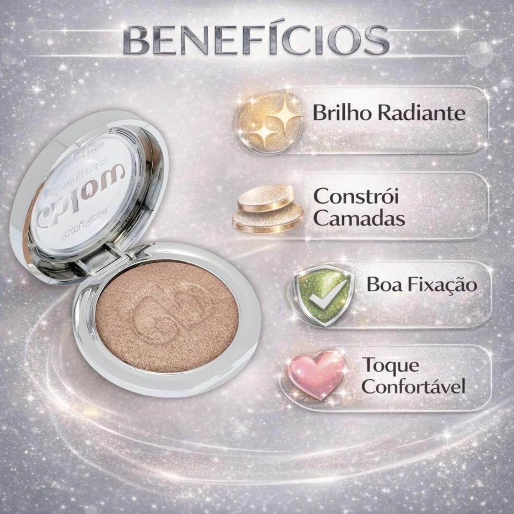 Iluminador Baked Ruby Rose Blow Glowing Rules Ib30 Break The Pattern Hb-m704-3 Break The Pattern 2