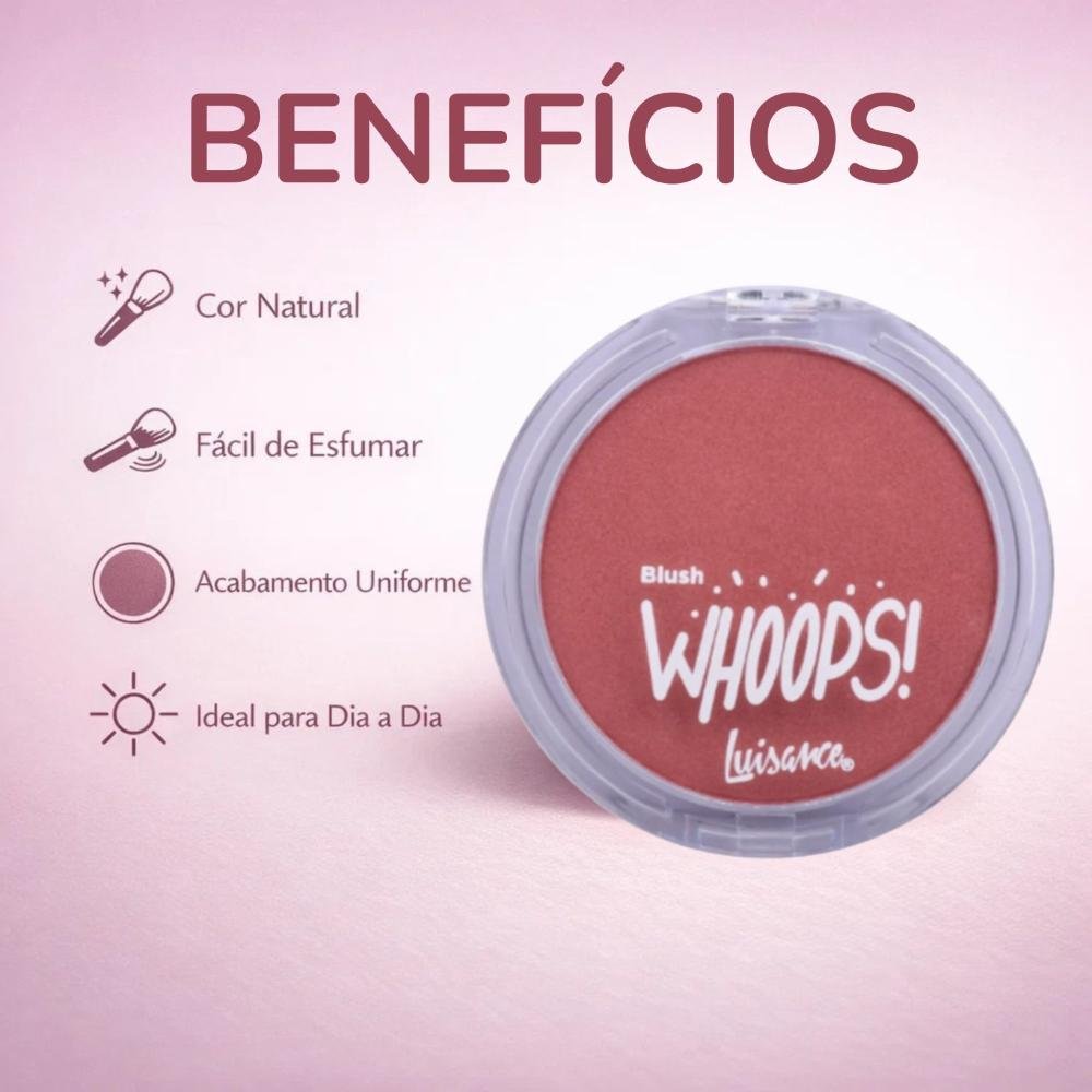 Blush Compacto Luisance Whoops! Mauve Ref.: L3270 Mauve 2