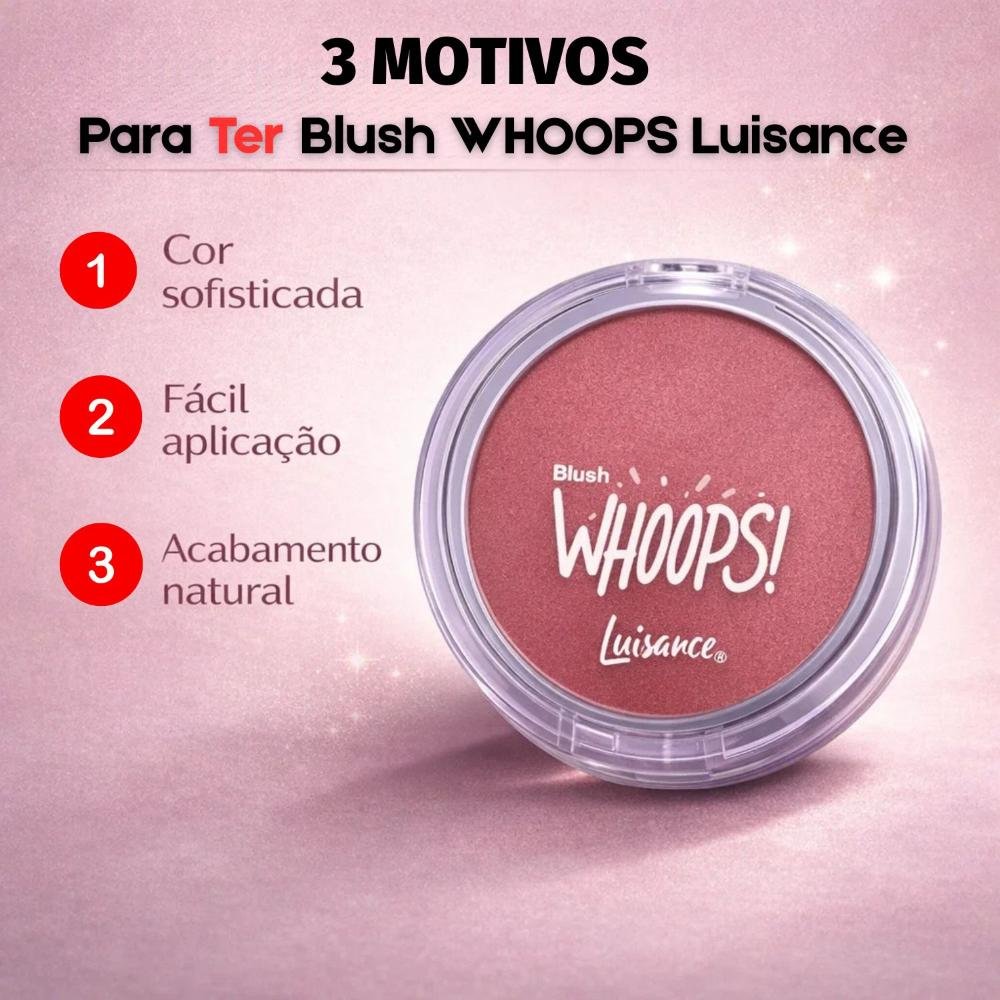 Blush Compacto Luisance Whoops! Mauve Ref.: L3270 Mauve 4