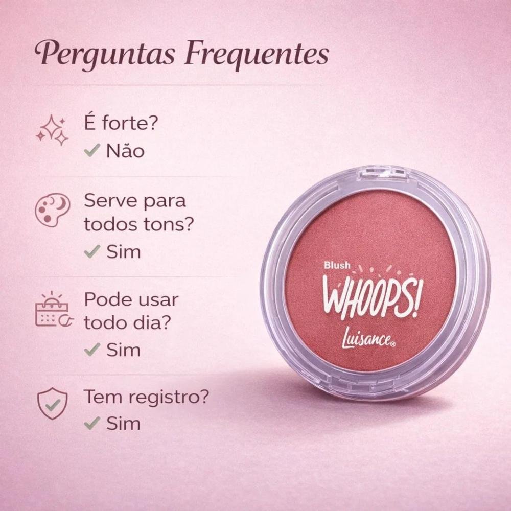 Blush Compacto Luisance Whoops! Mauve Ref.: L3270 Mauve 6