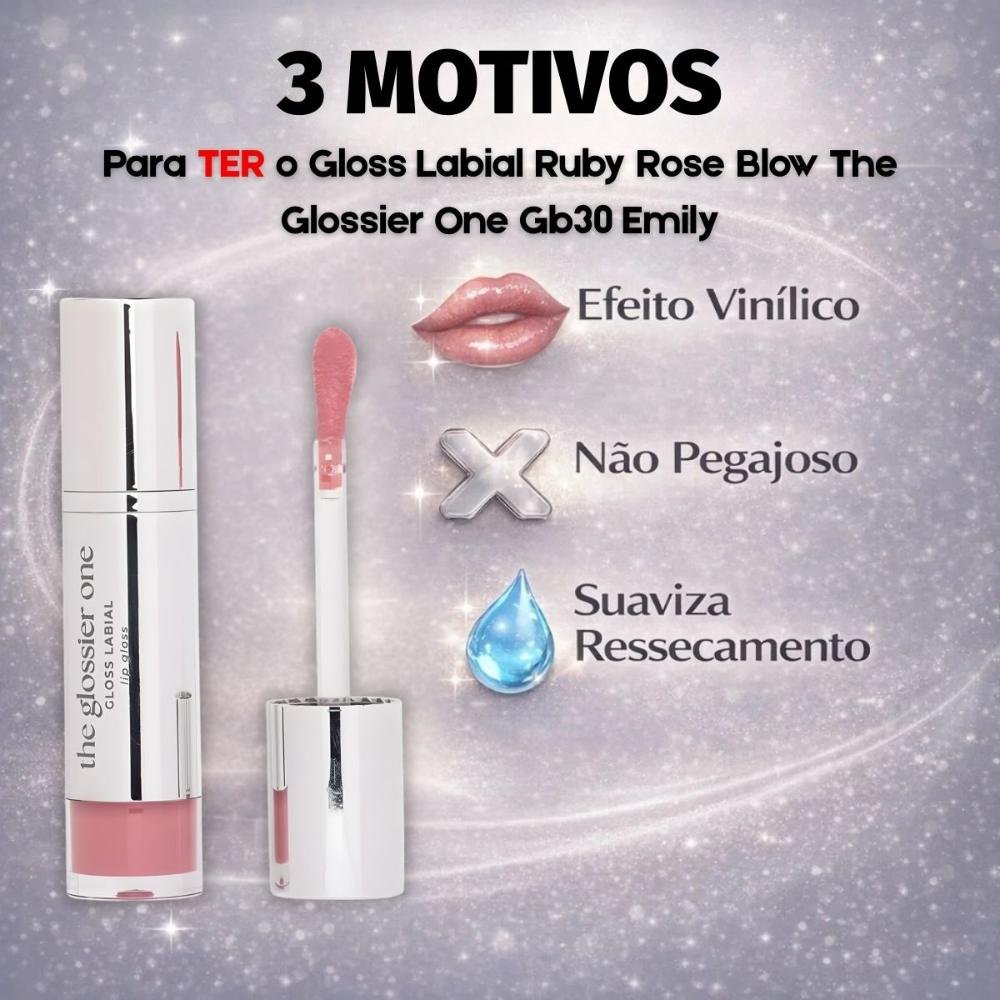 Gloss Labial Ruby Rose Blow The Glossier One Gb30 Emily Hb-l6407-3 Emily 5