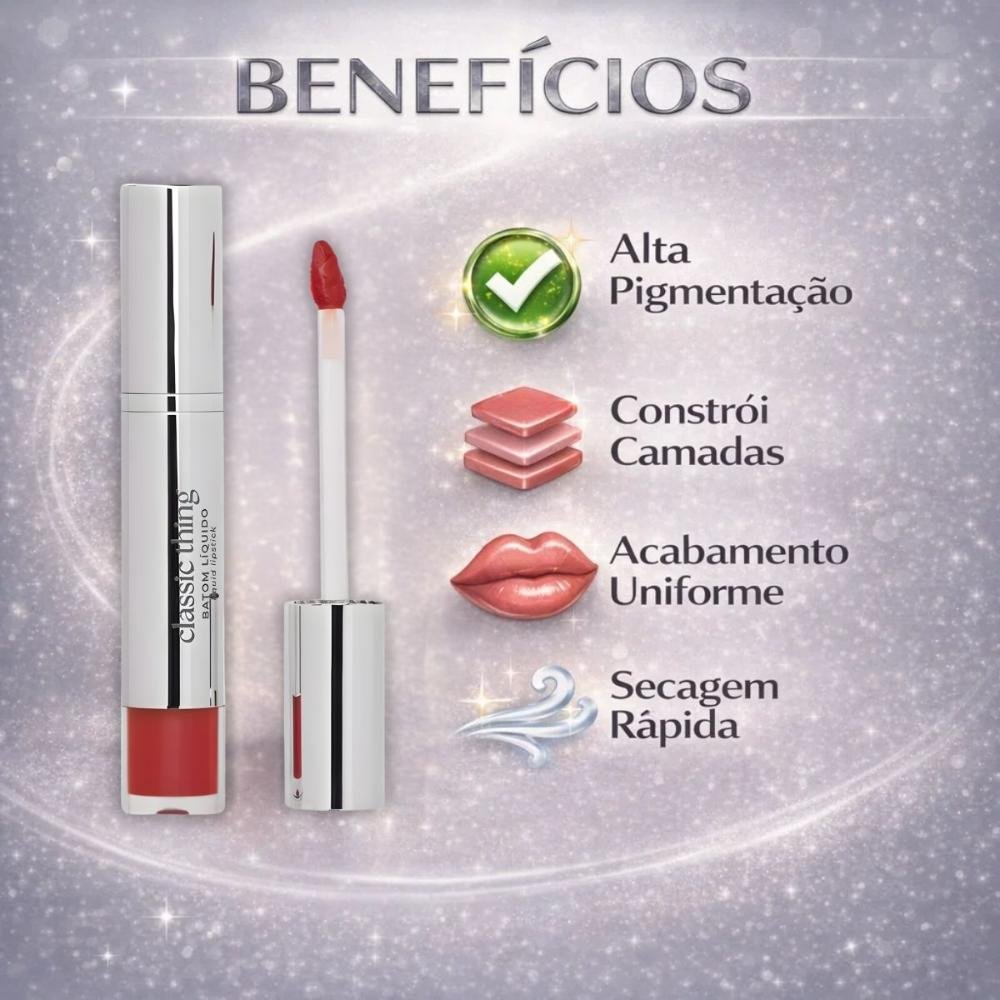 Batom Líquido Ruby Rose Blow Classic Thing Bl70 Red Lips Hb-l6205-7 Red Lips 2