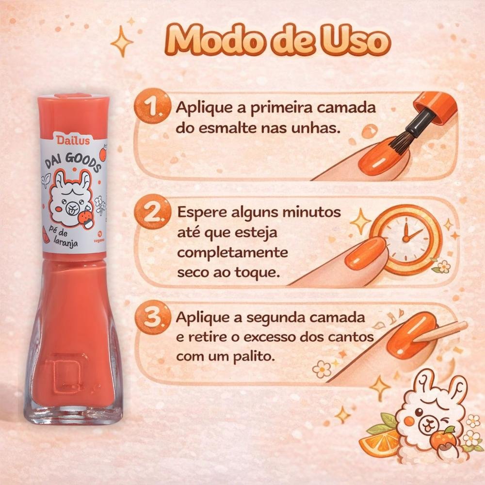 Esmalte Cremoso Dailus Dai Goods Pé De Laranja 8ml Pé De Laranja 7
