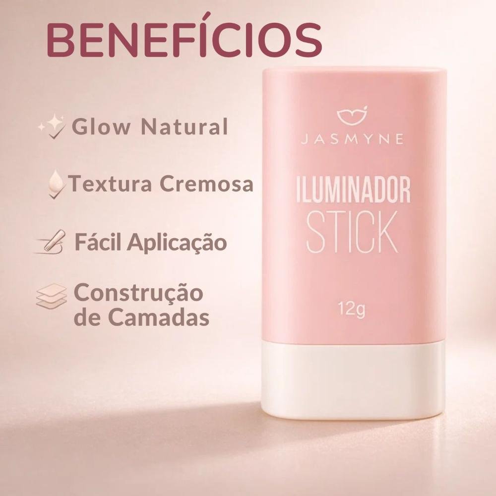 Iluminador Stick Jasmyne Soft Champagne 12g Ref. J0108 Soft Champagne 2