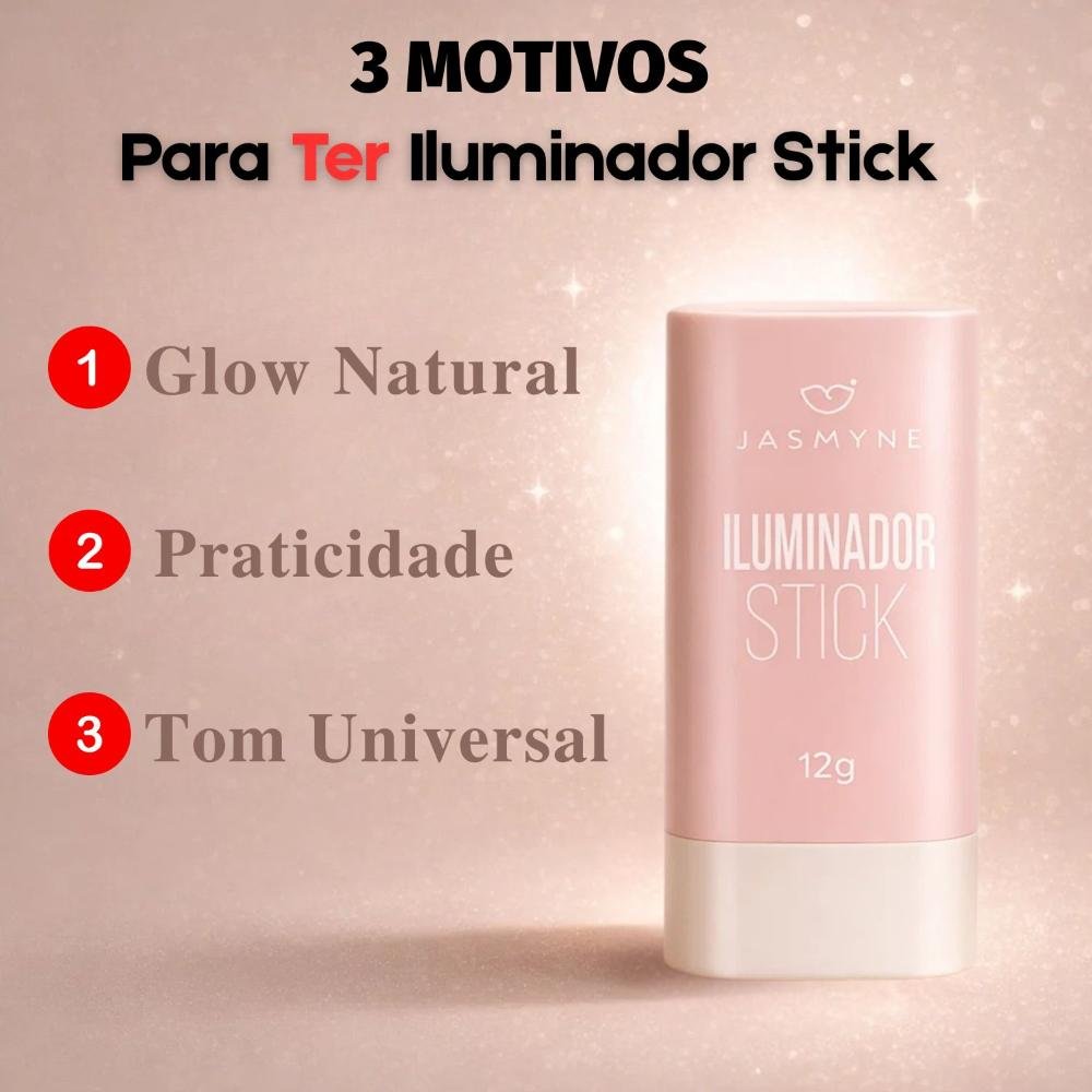 Iluminador Stick Jasmyne Soft Champagne 12g Ref. J0108 Soft Champagne 4