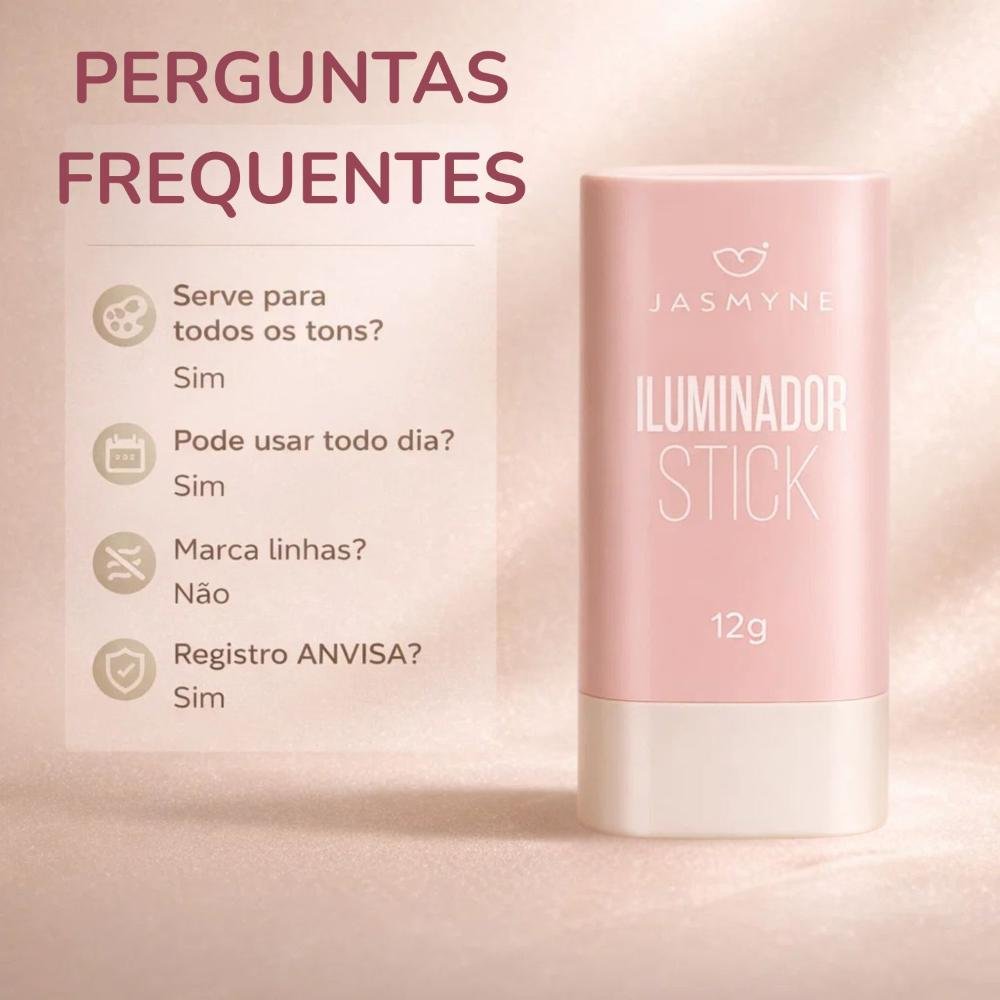 Iluminador Stick Jasmyne Soft Champagne 12g Ref. J0108 Soft Champagne 6