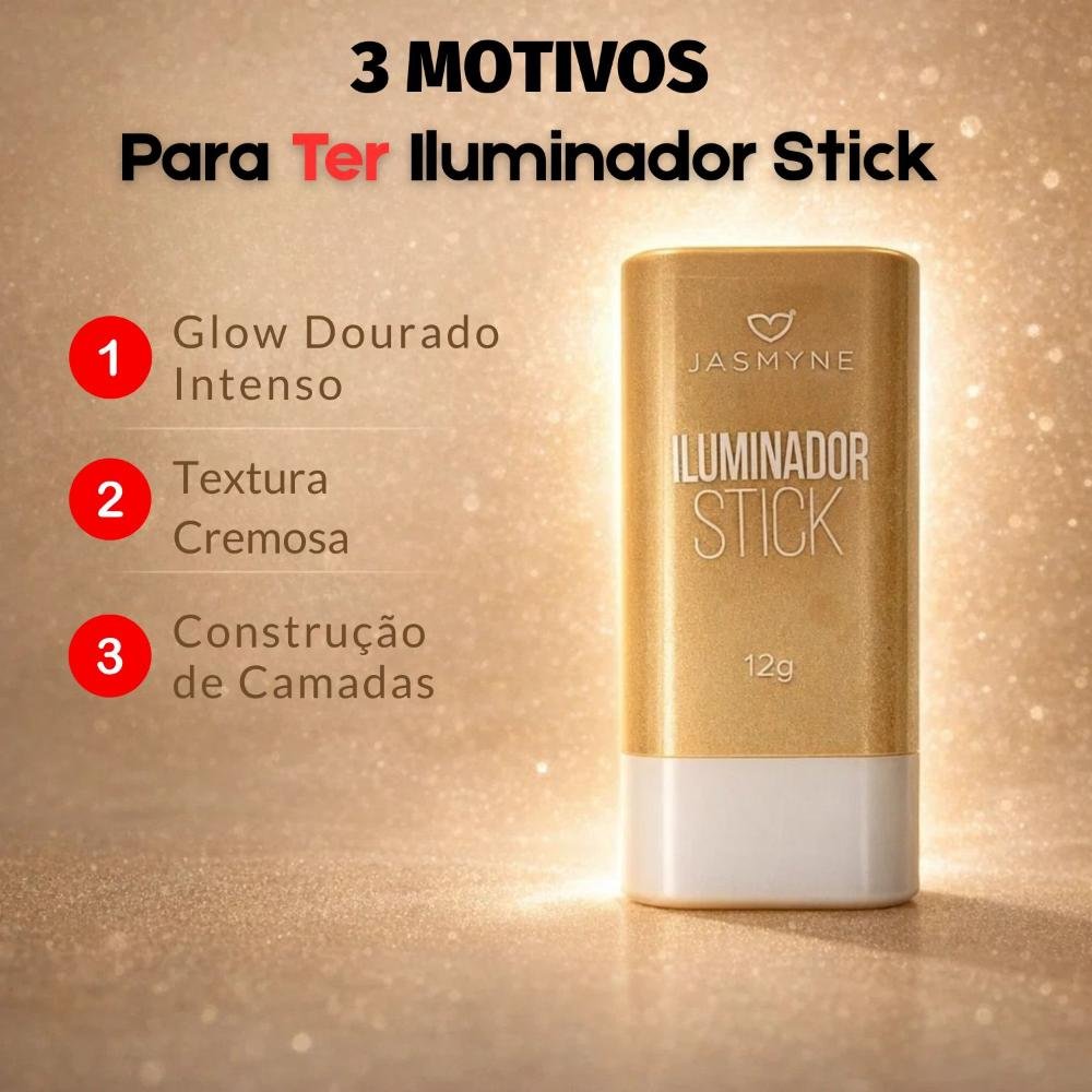 Iluminador Stick Jasmyne Golden Hour 12g Ref. J0108 Golden Hour 5