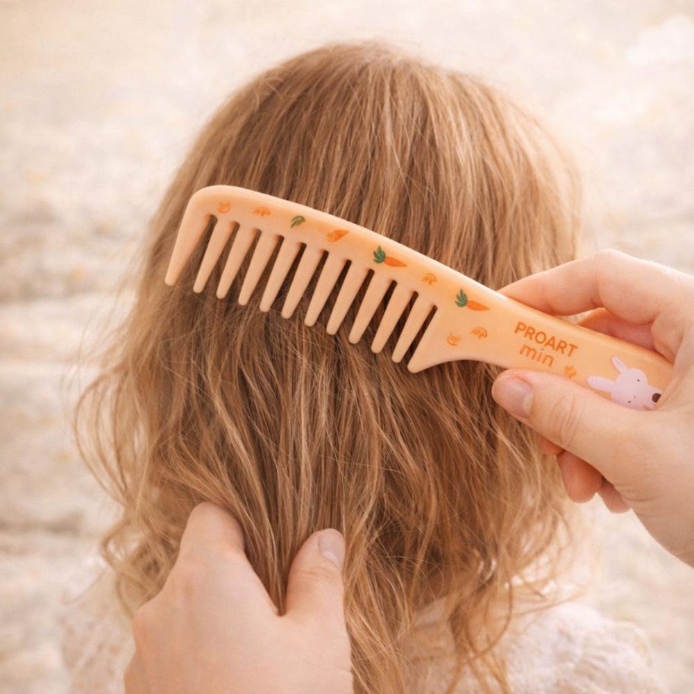 Pente Dentes Largos Infantil Proart Mini Pmp02b Laranja 4