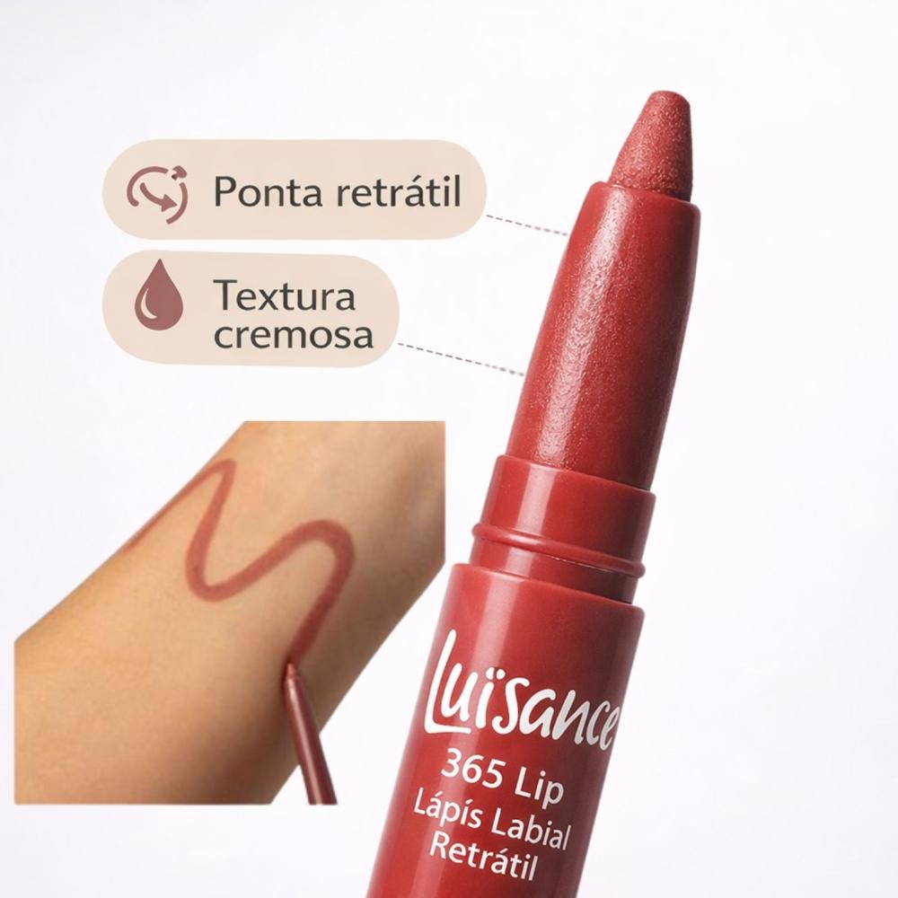 Lápis Labial Retrátil Luisance 365 Lip Malva 0,24g L5245 Malva 3