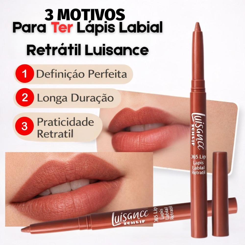 Lápis Labial Retrátil Luisance 365 Lip Mocha 0,24g L5246 Mocha 5