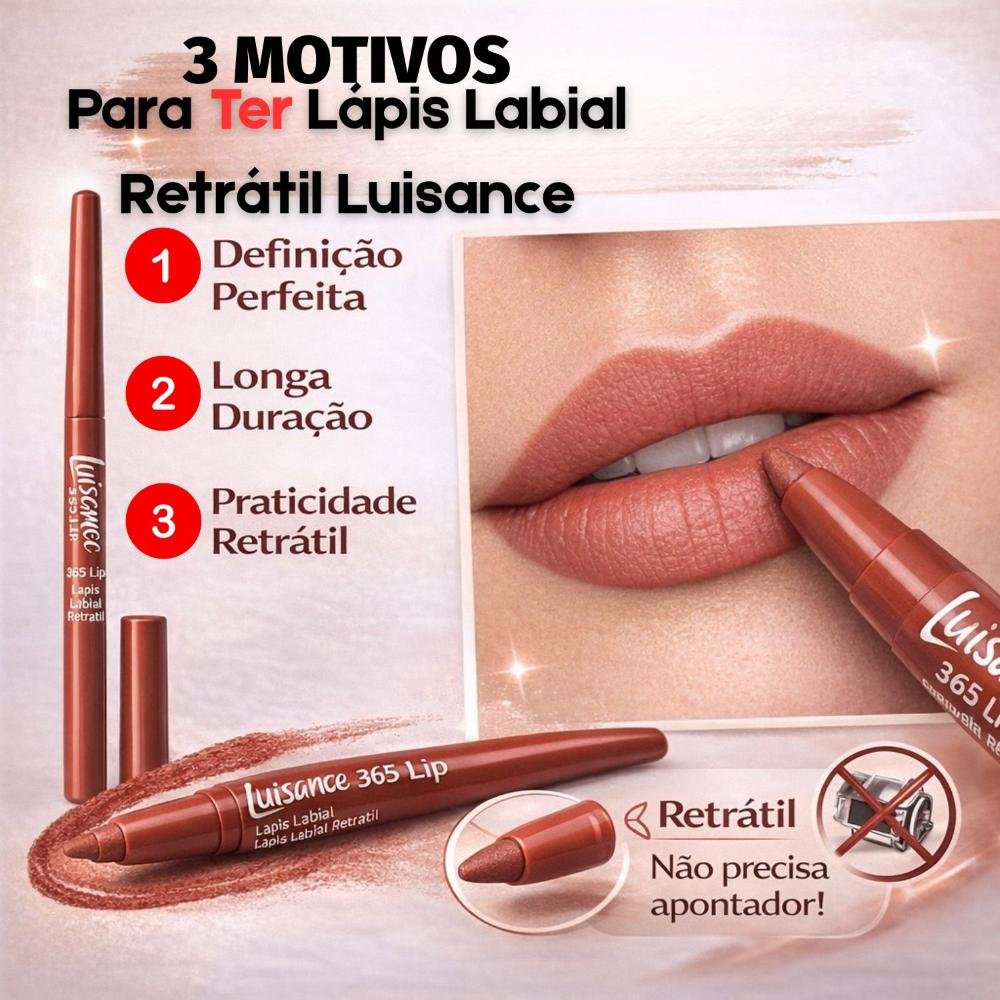 Lápis Labial Retrátil Luisance 365 Lip Rose Antigo 0,24g L5245 Rose Antigo 5
