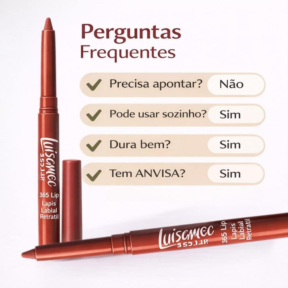 Lápis Labial Retrátil Luisance 365 Lip Rose Antigo 0,24g L5245 Rose Antigo 7