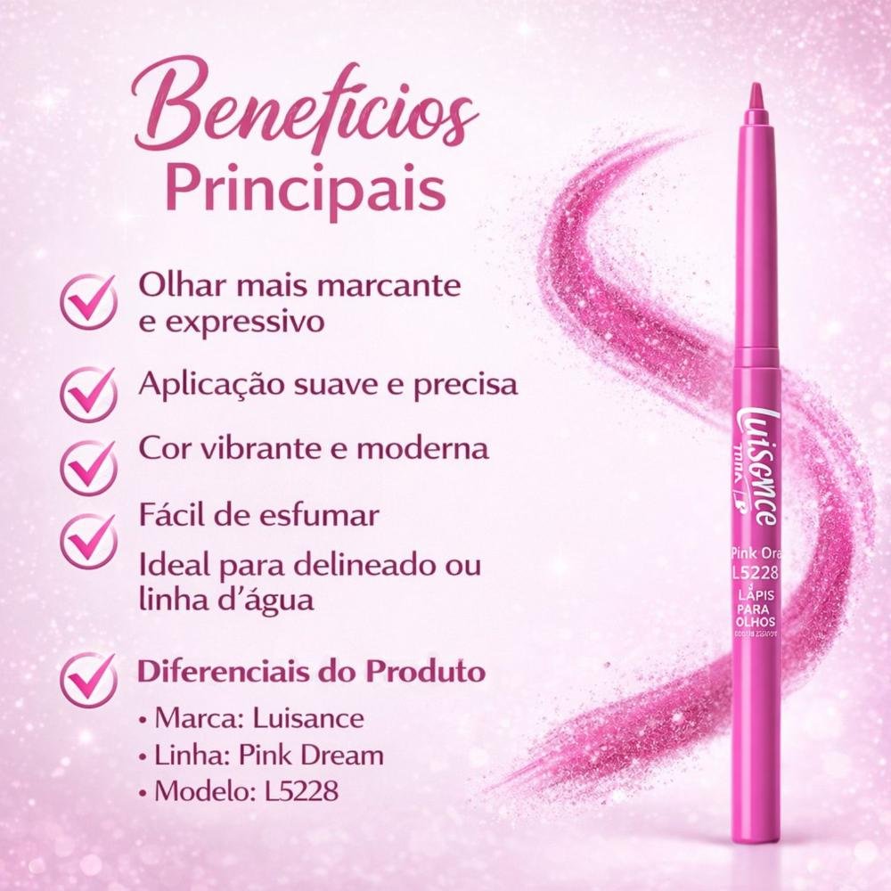 Lápis Para os Olhos Apontável Luisance Pink Dream L5228 Pink Dream 2