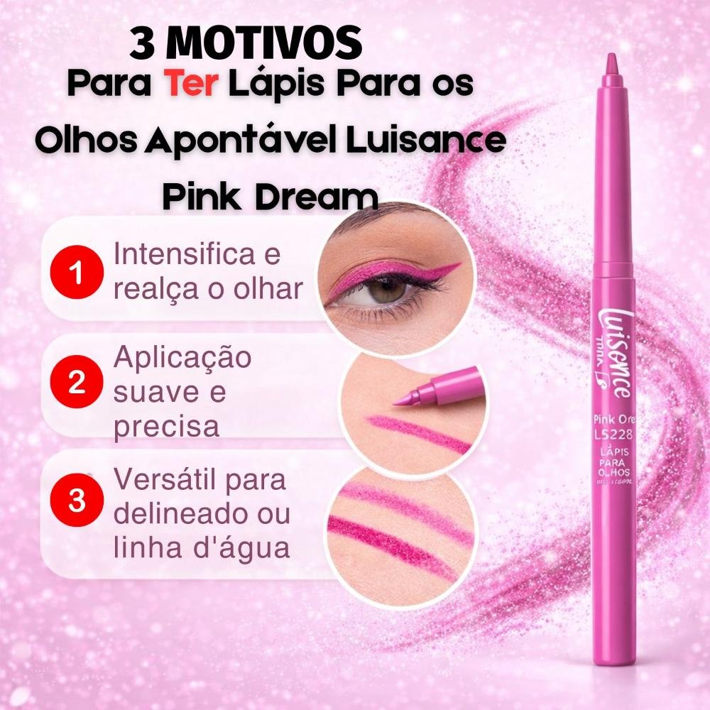 Lápis Para os Olhos Apontável Luisance Pink Dream L5228 Pink Dream 5