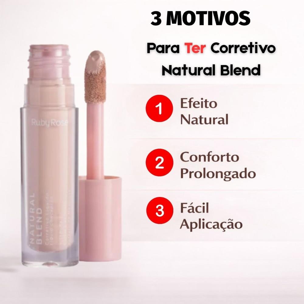 Corretivo Líquido Ruby Rose Natural Blend C20 Hb-m600-2 Cor C20 5