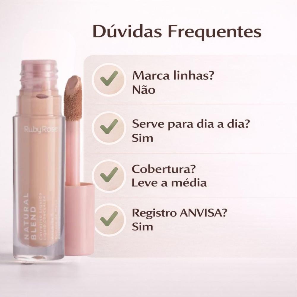 Corretivo Líquido Ruby Rose Natural Blend C50 Hb-m600-5 Cor C50 7