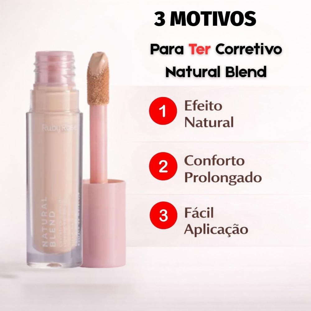 Corretivo Líquido Ruby Rose Natural Blend C30 Hb-m600-3 Cor C30 5