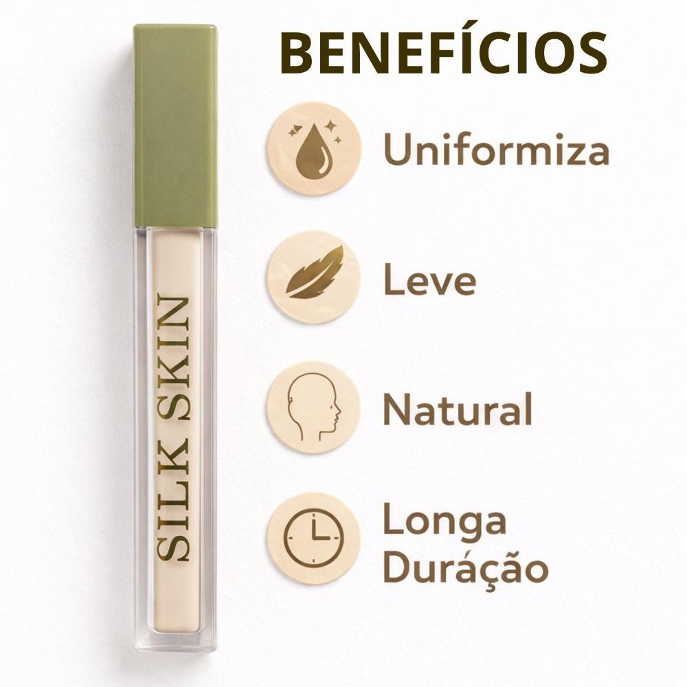 Corretivo Líquido Ruby Rose Silk Skin Soft Beauty Cl10 Hb-t1800-1 Cor Cl10 2