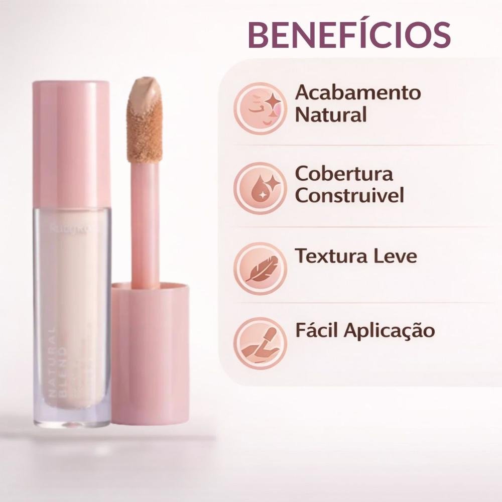 Corretivo Líquido Ruby Rose Natural Blend C10 Hb-m600-1 Cor C10 3