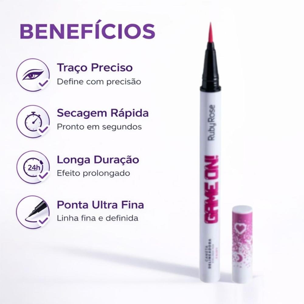 Caneta Delineadora Ruby Rose Game On Fairy Hb-2201-3 On Fairy 2