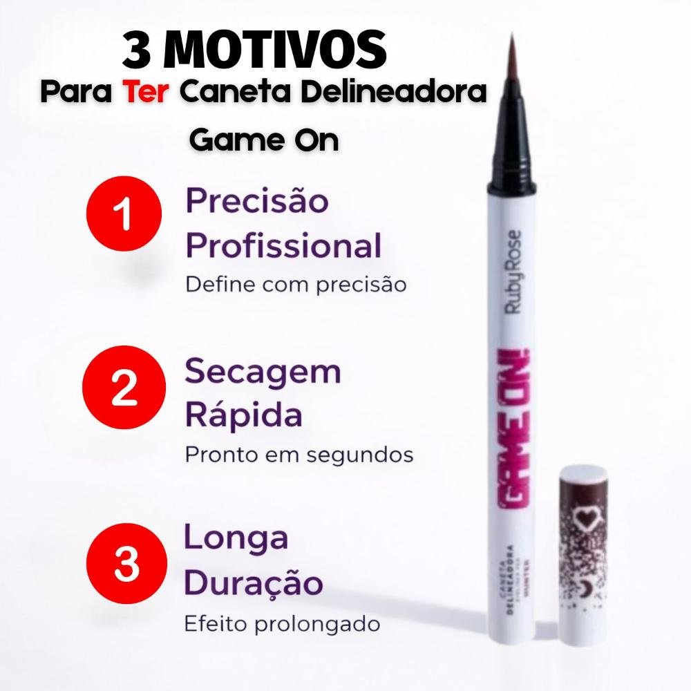 Caneta Delineadora Ruby Rose Game On Hunter Hb-2201-6 On Hunter 4