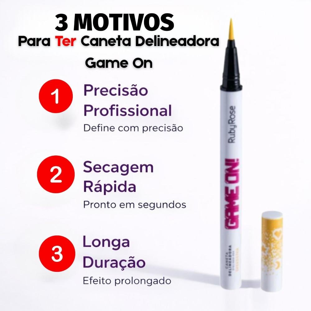 Caneta Delineadora Ruby Rose Game On Speedster Hb-2201-2 On Speedster 5