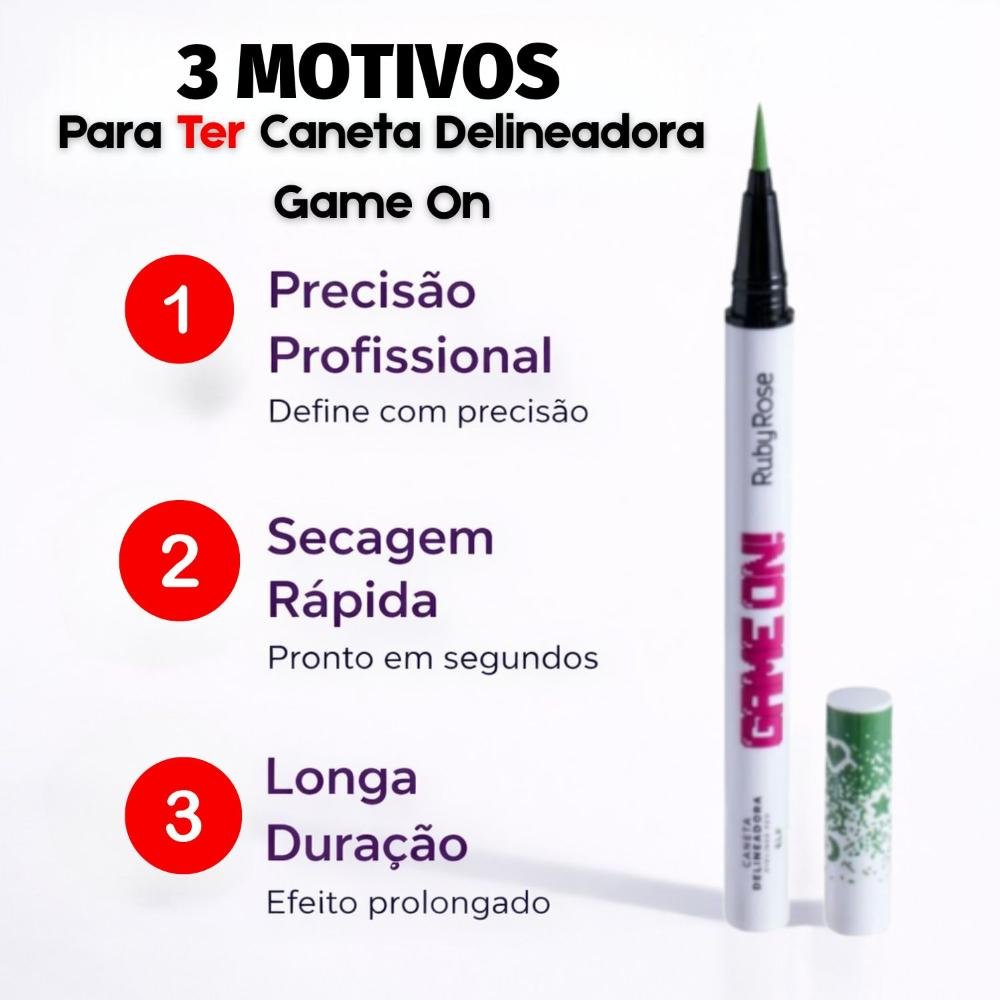 Caneta Delineadora Ruby Rose Game On Elf Hb-2201-8 On Elf 5