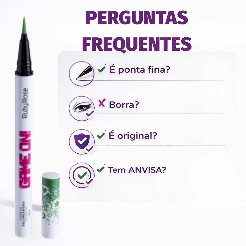 Caneta Delineadora Ruby Rose Game On Elf Hb-2201-8 On Elf 7